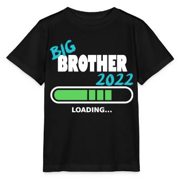 Brother 2022 Invite Baby Birth Families Design - Stanley/Stella MINI CREATOR Kids’ T-Shirt - black - Front - Mikhail (115cm)