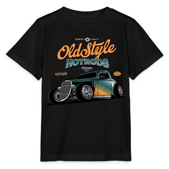 Hotrod Hot Rod Speedracer - Stanley/Stella Kinder T-Shirt MINI CREATOR  - Schwarz - Vorne - Mikhail (115cm)