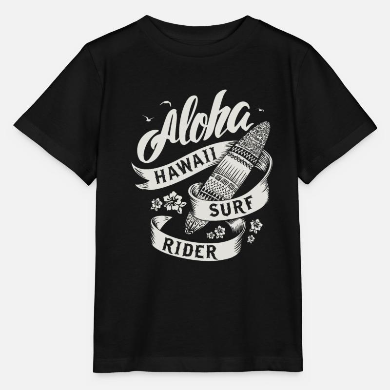 hawaii Surf Rider - T-shirt bio MINI CREATOR Stanley/Stella Enfant - noir