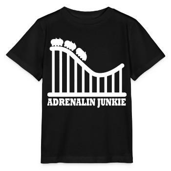 Rollercoaster Parc d’attractions - T-shirt bio MINI CREATOR Stanley/Stella Enfant - noir - Devant - Mikhail (115cm)