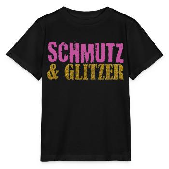 Muddy run shirt mud Schmutz Glitzer Lauf Frauen - Stanley/Stella Kinder T-Shirt MINI CREATOR  - Schwarz - Vorne - Mikhail (115cm)