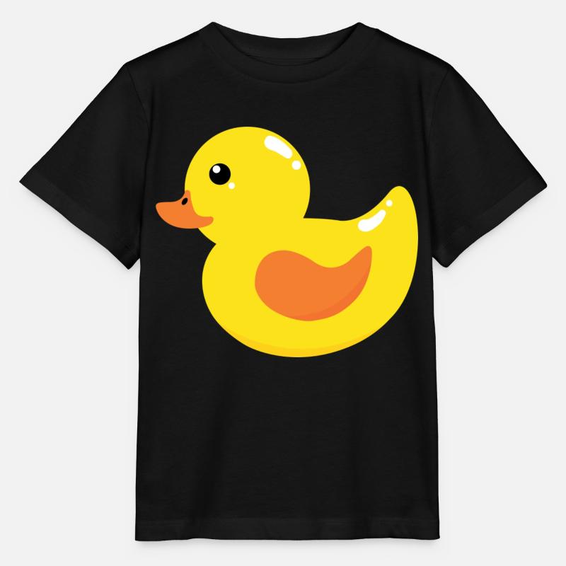 Canard jaune couinant - T-shirt bio MINI CREATOR Stanley/Stella Enfant - noir