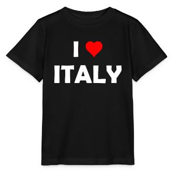 I love Italy - Italien - Italia - Stanley/Stella Kinder T-Shirt MINI CREATOR  - Schwarz - Vorne - Mikhail (115cm)