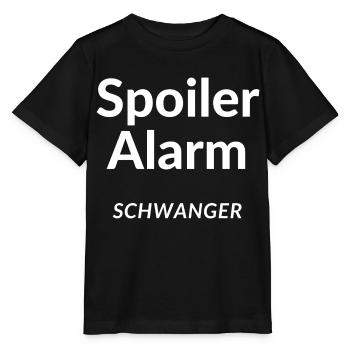 Spoiler Alert Pregnant Design - Stanley/Stella Kinder T-Shirt MINI CREATOR  - Schwarz - Vorne - Mikhail (115cm)