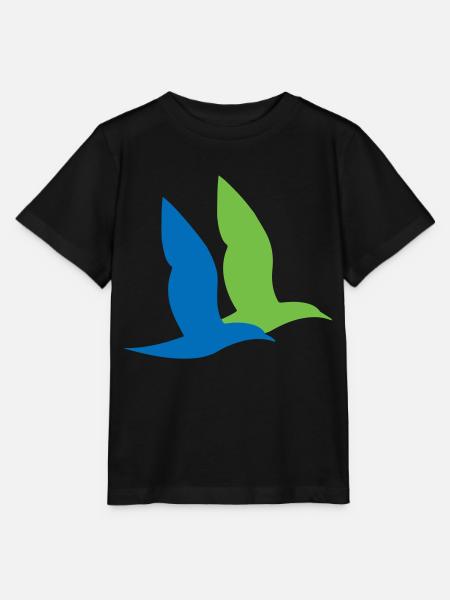 double oiseau maritime - T-shirt bio MINI CREATOR Stanley/Stella Enfant - noir