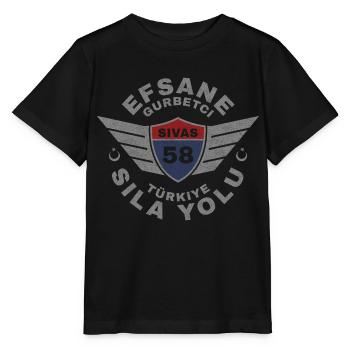 Sivas - Stanley/Stella Kinder T-Shirt MINI CREATOR  - Schwarz - Vorne - Mikhail (115cm)