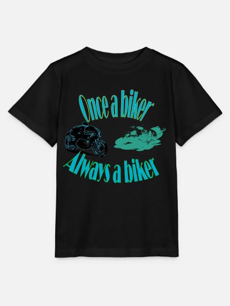 motard un jour, motard toujours - T-shirt bio MINI CREATOR Stanley/Stella Enfant - noir