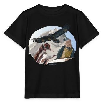 Parc national des vautours nus Berchtesgaden - T-shirt bio MINI CREATOR Stanley/Stella Enfant - noir - Devant - Mikhail (115cm)