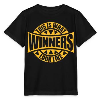 À quoi ressemblent les gagnants - T-shirt bio MINI CREATOR Stanley/Stella Enfant - noir - Devant - Mikhail (115cm)