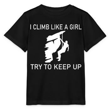 climbing - Stanley/Stella Kinder T-Shirt MINI CREATOR  - Schwarz - Vorne - Mikhail (115cm)