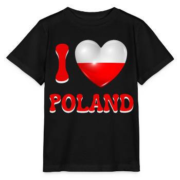 I love Poland - Stanley/Stella MINI CREATOR Kids’ T-Shirt - black - Front - Mikhail (115cm)