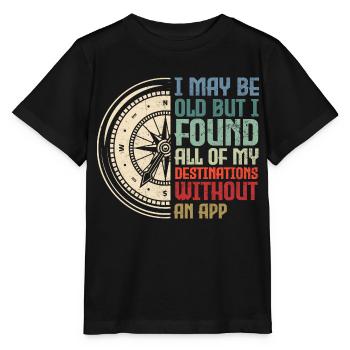 Orienteer Runner Running Orienteering - Stanley/Stella MINI CREATOR Kids’ T-Shirt - black - Front - Mikhail (115cm)
