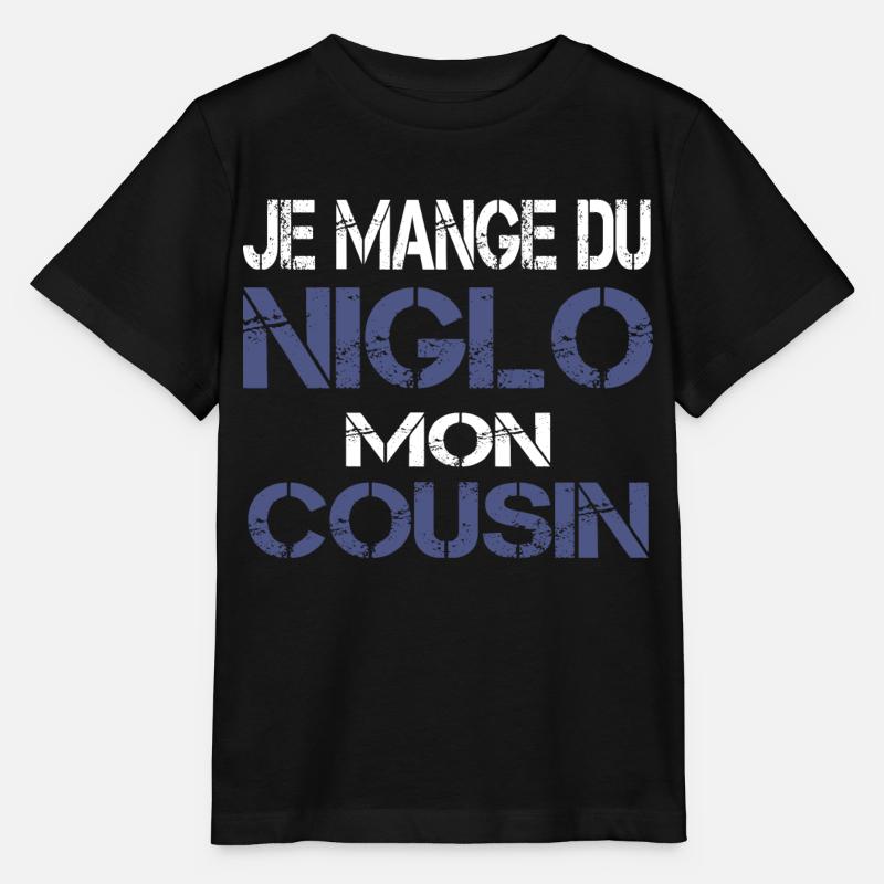 Je mange du Niglo - T-shirt bio MINI CREATOR Stanley/Stella Enfant - noir