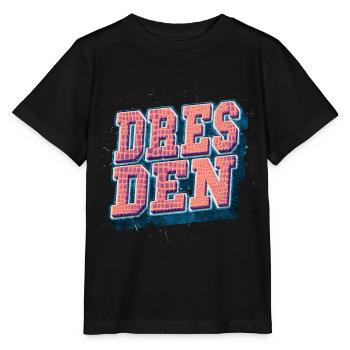 Dresden Germany City Font Vintage Retro - Stanley/Stella MINI CREATOR Kids’ T-Shirt - black - Front - Mikhail (115cm)