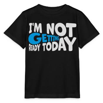 ne pas se préparer aujourd’hui - T-shirt bio MINI CREATOR Stanley/Stella Enfant - noir - Devant - Mikhail (115cm)