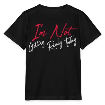 ne pas se préparer aujourd’hui - T-shirt bio MINI CREATOR Stanley/Stella Enfant - noir - Devant - Mikhail (115cm)
