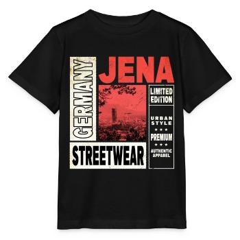 Jena Allemagne City Skyline Accueil Amour - T-shirt bio MINI CREATOR Stanley/Stella Enfant - noir - Devant - Mikhail (115cm)