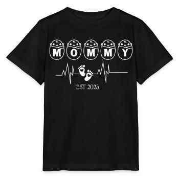 Mommy EST 2003 Heartbeat - T-shirt bio MINI CREATOR Stanley/Stella Enfant - noir - Devant - Mikhail (115cm)