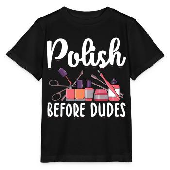 Ongles peints - T-shirt bio MINI CREATOR Stanley/Stella Enfant - noir - Devant - Mikhail (115cm)