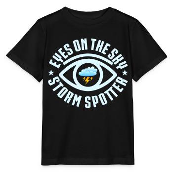 Eyes On The Sky - Storm Spotter Meteorology Weath - Stanley/Stella MINI CREATOR Kids’ T-Shirt - black - Front - Mikhail (115cm)