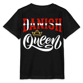 Danish Queen Denmark Danish Denmark Flag - Stanley/Stella MINI CREATOR Kids’ T-Shirt - black - Front - Mikhail (115cm)