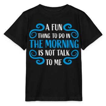 not talk to me - Stanley/Stella MINI CREATOR Kids’ T-Shirt - black - Front - Mikhail (115cm)