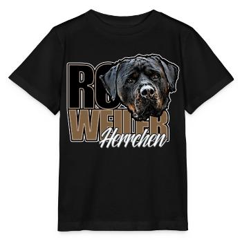 Rottie Herrchen - Stanley/Stella Kinder T-Shirt MINI CREATOR  - Schwarz - Vorne - Mikhail (115cm)