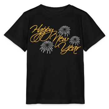 happy new year quote - Stanley/Stella MINI CREATOR Kids’ T-Shirt - black - Front - Mikhail (115cm)