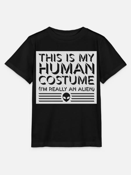 human costume alien Zitat - Stanley/Stella Kinder T-Shirt MINI CREATOR - Schwarz
