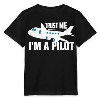 Croyez-moi, je suis une compagnie aérienne pilote d’aviation - T-shirt bio MINI CREATOR Stanley/Stella Enfant - noir - Devant - Mikhail (115cm)