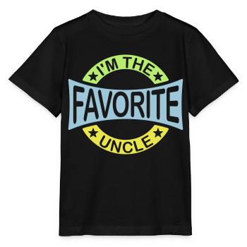 im the favorite uncle - Stanley/Stella Kinder T-Shirt MINI CREATOR  - Schwarz - Vorne - Mikhail (115cm)