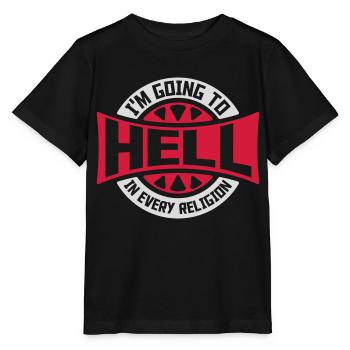 in going to hell - Stanley/Stella MINI CREATOR Kids’ T-Shirt - black - Front - Mikhail (115cm)