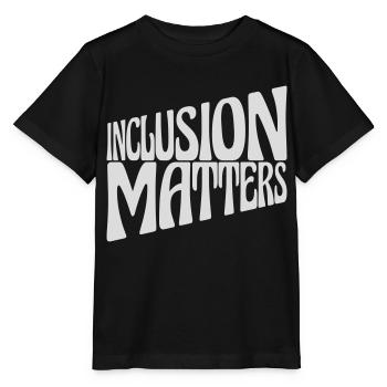 L’inclusion compte Citation du logo - T-shirt bio MINI CREATOR Stanley/Stella Enfant - noir - Devant - Mikhail (115cm)