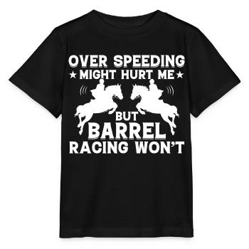 Zu schnelles Fahren kann weh tun - Barrel - Stanley/Stella Kinder T-Shirt MINI CREATOR  - Schwarz - Vorne - Mikhail (115cm)