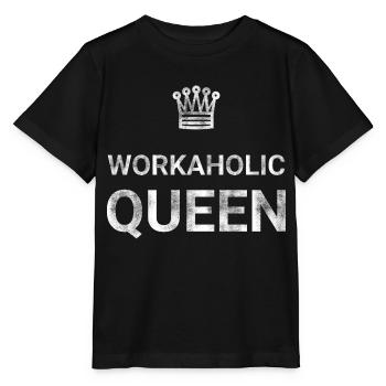 Workaholic Queen - Stanley/Stella MINI CREATOR Kids’ T-Shirt - black - Front - Mikhail (115cm)