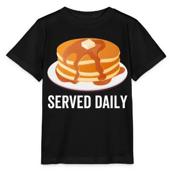 Crêpes servies tous les jours - T-shirt bio MINI CREATOR Stanley/Stella Enfant - noir - Devant - Mikhail (115cm)