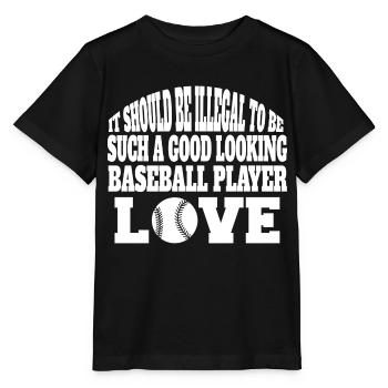 Baseball Équipe de baseball Baseballer Joueur de baseball - T-shirt bio MINI CREATOR Stanley/Stella Enfant - noir - Devant - Mikhail (115cm)
