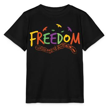 LIBERTÉ - T-shirt bio MINI CREATOR Stanley/Stella Enfant - noir - Devant - Mikhail (115cm)