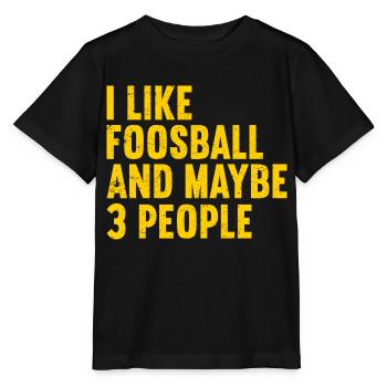 Foosball Table Football - Stanley/Stella MINI CREATOR Kids’ T-Shirt - black - Front - Mikhail (115cm)