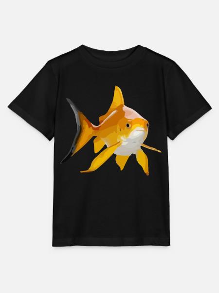 Goldfisch - Stanley/Stella Kinder T-Shirt MINI CREATOR  - Schwarz