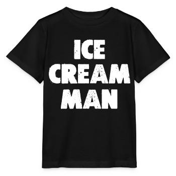 ICE CREAM MAN T Shirt Party Father s Day Gift - Stanley/Stella MINI CREATOR Kids’ T-Shirt - black - Front - Mikhail (115cm)
