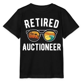 Retired auctioneer Beach Getaway - Stanley/Stella MINI CREATOR Kids’ T-Shirt - black - Front - Mikhail (115cm)