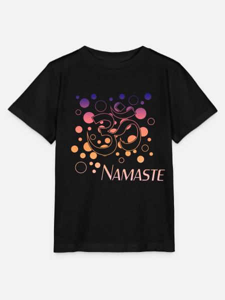 Yoga Namaste - Stanley/Stella Kinder T-Shirt MINI CREATOR - Schwarz
