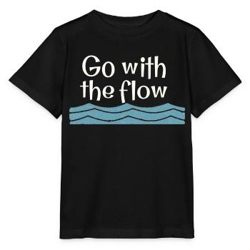 Go with the flow - Stanley/Stella MINI CREATOR Kids’ T-Shirt - black - Front - Mikhail (115cm)