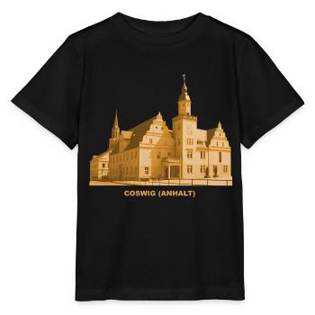 Coswig Anhalt Rathaus Sachsen-Anhalt Elbe - Stanley/Stella Kinder T-Shirt MINI CREATOR  - Schwarz - Vorne - Mikhail (115cm)