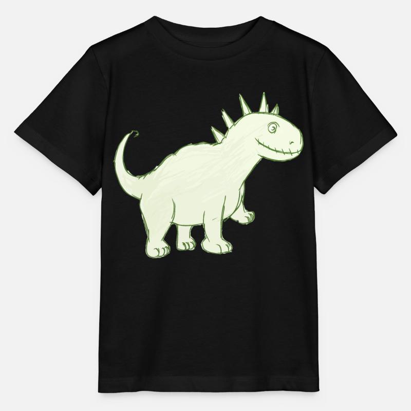 Freundlicher Dinosaurier - Stanley/Stella Kinder T-Shirt MINI CREATOR  - Schwarz