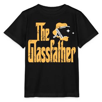 Le verrier Glassfather Retro Vintage Glazier - T-shirt bio MINI CREATOR Stanley/Stella Enfant - noir - Devant - Mikhail (115cm)