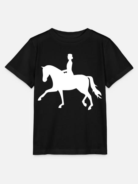Cheval de dressage - T-shirt bio MINI CREATOR Stanley/Stella Enfant - noir