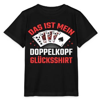 Doppelkopf Kartenspielen Doppelkopfspieler - Stanley/Stella Kinder T-Shirt MINI CREATOR  - Schwarz - Vorne - Mikhail (115cm)