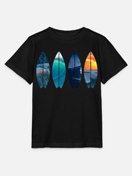 Surfer Geschenk Vintage - Stanley/Stella Kinder T-Shirt MINI CREATOR  - Schwarz